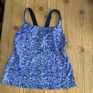 Nike athletic top with built in sports bra